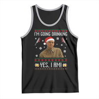 Charlie Hunnam Ed Gein Ugly Christmas Tank Top Monster Movie I'm Going Drinking - Wonder Print Shop