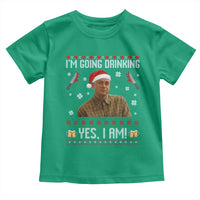 Charlie Hunnam Ed Gein Ugly Christmas Toddler T Shirt Monster Movie I'm Going Drinking - Wonder Print Shop