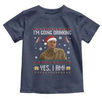 Charlie Hunnam Ed Gein Ugly Christmas Toddler T Shirt Monster Movie I'm Going Drinking - Wonder Print Shop