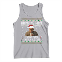 Charlie Hunnam Ed Gein Ugly Christmas Tank Top Funny Drinking Wine Eating These Sinful Cold Cuts - Wonder Print Shop