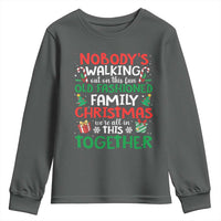 Christmas Family Vacation Youth Sweatshirt Nobodys Walking Out On This Fun Old Family - Wonder Print Shop