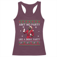 Funny Ugly Christmas Racerback Tank Top Aint No Party Like A Diddy Party