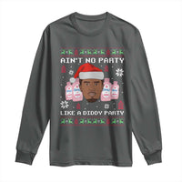 Funny Christmas Long Sleeve Shirt Ain't No Party Like a Diddy Party Baby Oil Ugly Sweater Gifts