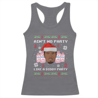 Funny Christmas Racerback Tank Top Ain't No Party Like a Diddy Party Baby Oil Ugly Sweater Gifts