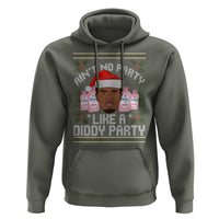 Funny Christmas Hoodie Ain't No Party Like a Diddy Party Baby Oil Ugly Gifts