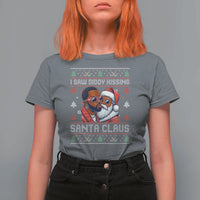 Funny Christmas T Shirt For Women Funy Dirty I Saw Diddy Kissing Santa Claus Ugly Xmas Sweater - Wonder Print Shop
