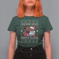 Funny Christmas T Shirt For Women Funy Dirty I Saw Diddy Kissing Santa Claus Ugly Xmas Sweater - Wonder Print Shop