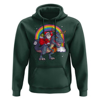 Christmas Santa Riding Dinosaur Deer Xmas Hoodie