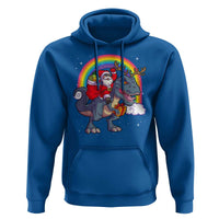 Christmas Santa Riding Dinosaur Deer Xmas Hoodie