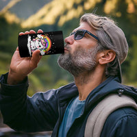 Unicorn Christmas 4 in 1 Can Cooler Tumbler Cute Xmas Girls Rainbow - Wonder Print Shop