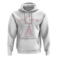 Funny Christmas Hoodie Ugly Tree Hand Drawn
