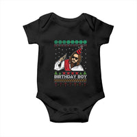 Crhistmas Birthday Boy Jesus Ugly Christmas Baby Onesie