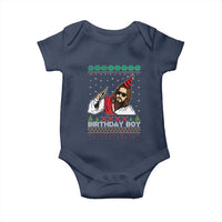 Crhistmas Birthday Boy Jesus Ugly Christmas Baby Onesie