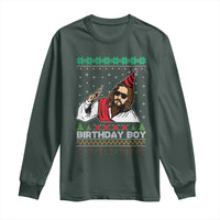 Crhistmas Birthday Boy Jesus Ugly Christmas Long Sleeve Shirt