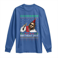 Crhistmas Birthday Boy Jesus Ugly Christmas Long Sleeve Shirt