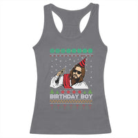 Crhistmas Birthday Boy Jesus Ugly Christmas Racerback Tank Top
