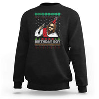 Crhistmas Birthday Boy Jesus Ugly Christmas Sweatshirt - Wonder Print Shop