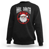 Hail Santa Christmas Sweatshirt Goth Christmas Horror Lover Gift - Wonder Print Shop