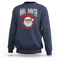 Hail Santa Christmas Sweatshirt Goth Christmas Horror Lover Gift - Wonder Print Shop