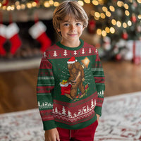 Bigfoot Xmas Ugly Christmas Sweater Xmas Movie Sasquatch Lovers - Wonder Print Shop