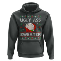 Funny Santa Christmas Hoodie Ugly Ass XMas Elephant Gift for Him