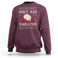 Funny Santa Christmas Sweatshirt Ugly Ass XMas Elephant Gift for Him - Wonder Print Shop