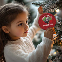 Raccoon Xmas Christmas Ornament Sorry Santa I've Been Feral Retro Xmas Tree - Wonder Print Shop