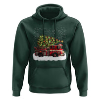 Fire Truck Christmas Hoodie Fireman Xmas Firefighter - Wonder Print Shop