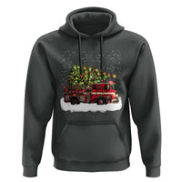 Fire Truck Christmas Hoodie Fireman Xmas Firefighter - Wonder Print Shop