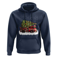 Fire Truck Christmas Hoodie Fireman Xmas Firefighter - Wonder Print Shop