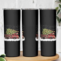 Fire Truck Christmas Skinny Tumbler Fireman Xmas Firefighter - Wonder Print Shop