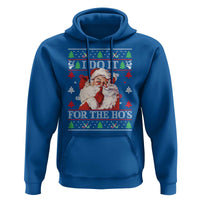 Funny Christmas Santa Hoodie Vintage Santa I Do It For The Ho's Ugly Christmas