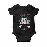 African American Family Christmas Baby Onesie Dope Black Family Matching Ugly Christmas