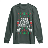 African American Family Christmas Long Sleeve Shirt Dope Black Family Matching Ugly Christmas