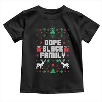 African American Family Christmas Toddler T Shirt Dope Black Family Matching Ugly Christmas
