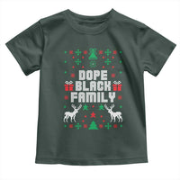 African American Family Christmas Toddler T Shirt Dope Black Family Matching Ugly Christmas