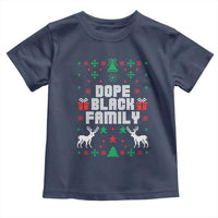 African American Family Christmas Toddler T Shirt Dope Black Family Matching Ugly Christmas