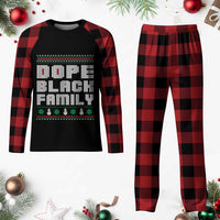 African American Family Plaid Pajama Set Dope Black Family Matching Ugly Xmas - Wonder Print Shop