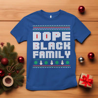 African American Family Christmas T Shirt Dope Black Family Matching Ugly Xmas - Wonder Print Shop