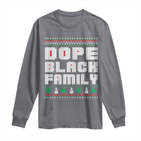 African American Family Christmas Long Sleeve Shirt Dope Black Family Matching Ugly Xmas