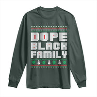 African American Family Christmas Long Sleeve Shirt Dope Black Family Matching Ugly Xmas
