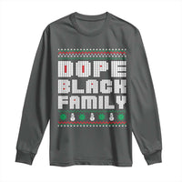 African American Family Christmas Long Sleeve Shirt Dope Black Family Matching Ugly Xmas