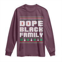 African American Family Christmas Long Sleeve Shirt Dope Black Family Matching Ugly Xmas