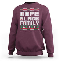 African American Family Christmas Sweatshirt Dope Black Family Matching Ugly Xmas - Wonder Print Shop