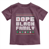 African American Family Christmas Toddler T Shirt Dope Black Family Matching Ugly Xmas