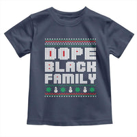 African American Family Christmas Toddler T Shirt Dope Black Family Matching Ugly Xmas