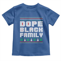 African American Family Christmas Toddler T Shirt Dope Black Family Matching Ugly Xmas