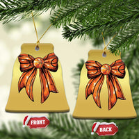 Basketball Coquette Bow Christmas Ornament Game Day - Wonder Print Shop