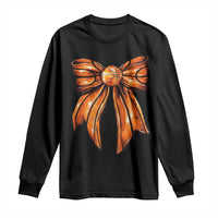Basketball Coquette Bow Long Sleeve Shirt Game Day