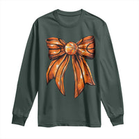 Basketball Coquette Bow Long Sleeve Shirt Game Day
